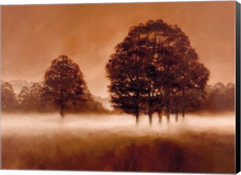 Framed Misty Meadow Print