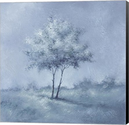 Framed White Trees I Print