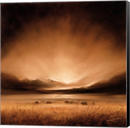 Framed Suffolk Sunset Print