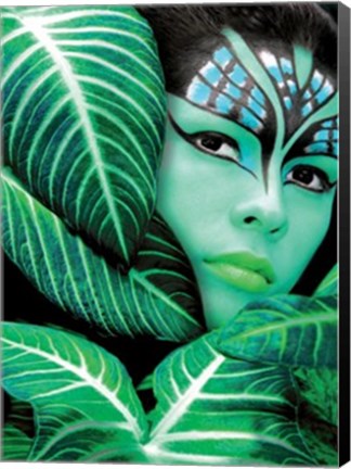 Framed Amazona, the Jungle Print