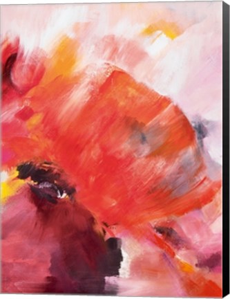 Framed Coquelicots I Print