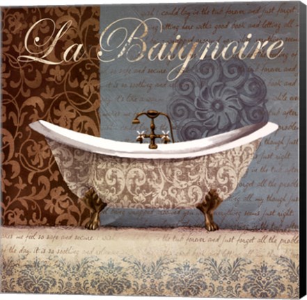 Framed La Baignoire Print