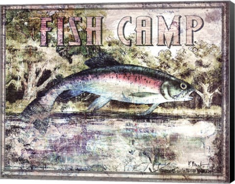 Framed Fish Camp Print