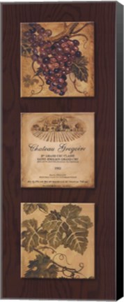 Framed Wine Country Panel II Print