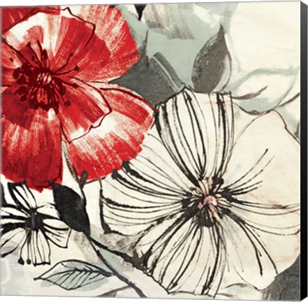 Framed Red Gems I Print