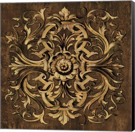 Framed Classic Scroll I Print