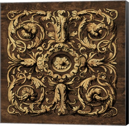 Framed Classic Scroll II Print