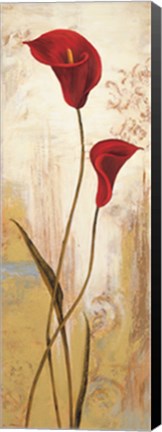 Framed Panneau calla Print