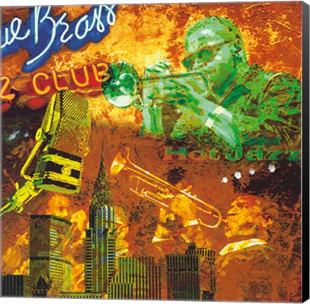 Framed Hot jazz Print