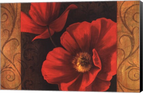 Framed Pavots Rouges II Print