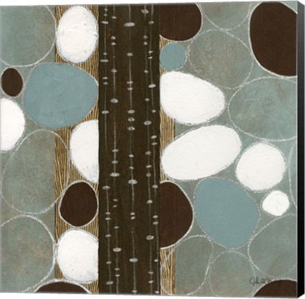 Framed Stones Throw I Print