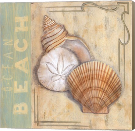 Framed Ocean Beach Print