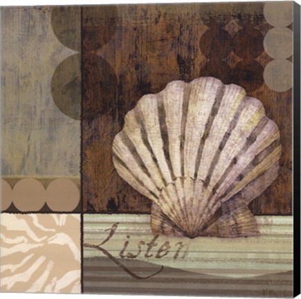 Framed Contemporary Shell I Print
