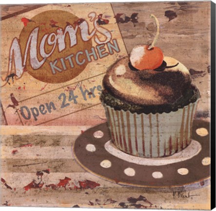 Framed Baking Sign I Print