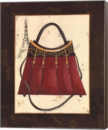 Framed Fashion Purse I Print