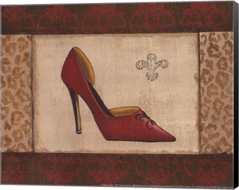 Framed Fashion Shoe I Print