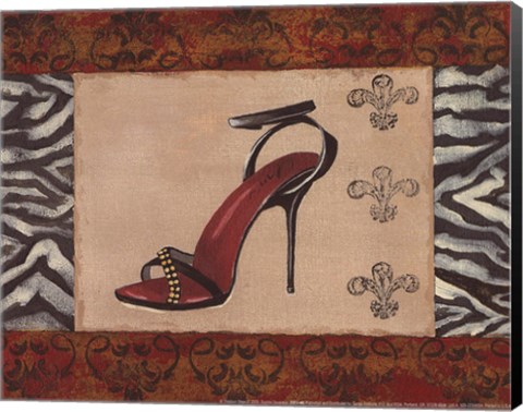 Framed Fashion Shoe II Print