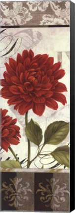 Framed Etude en Rouge Panel I - mini Print