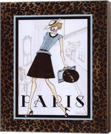 Framed City Girl II - mini Print