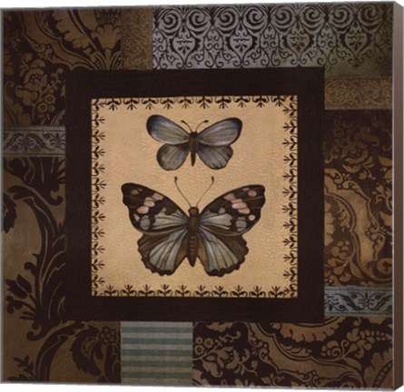 Framed Butterfly Garden II Print