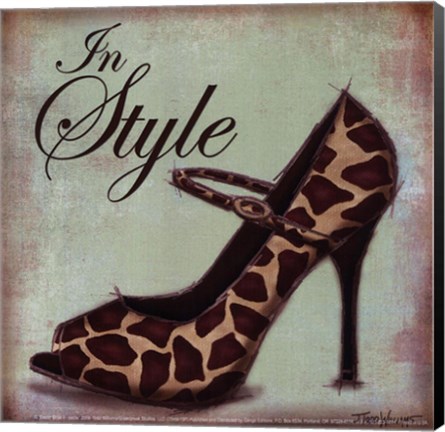 Framed Exotic Shoe II - petite Print