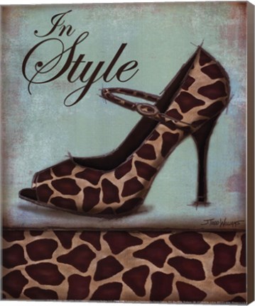 Framed Giraffe Shoe - mini Print