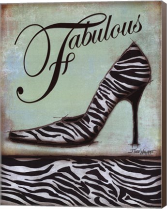 Framed Zebra Shoe Print