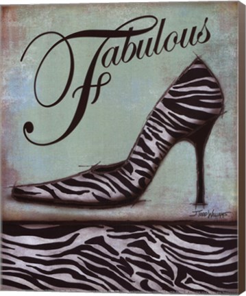 Framed Zebra Shoe - mini Print