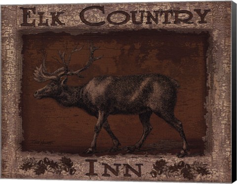 Framed Elk Country - mini Print