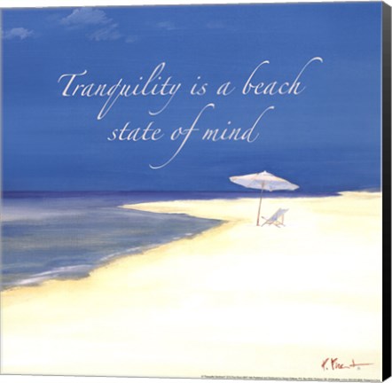 Framed Tranquility Sentiment Print