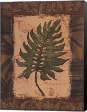 Framed Tropical Leaf II Print