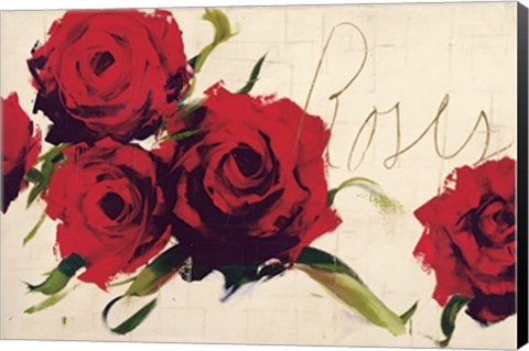 Framed Roses Print