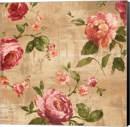 Framed Rose Garden II Print
