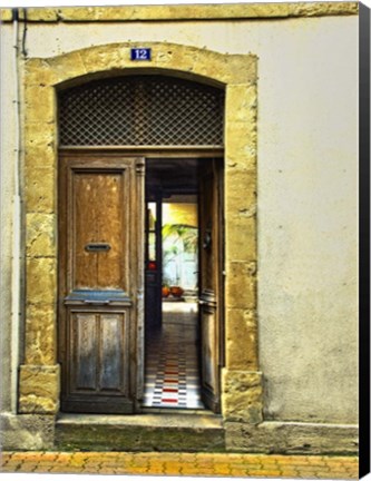 Framed Weathered Doorway III Print