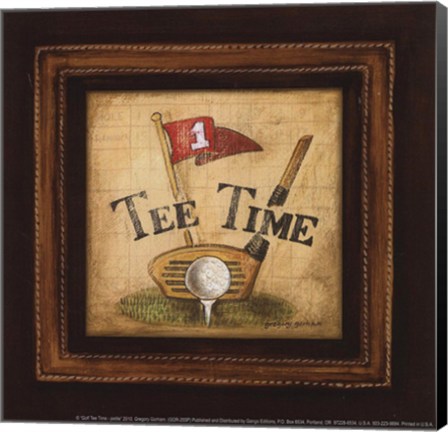 Framed Golf Tee Time - petite Print