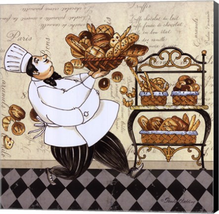 Framed Chef Bread Print