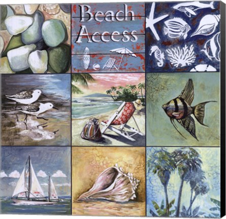 Framed Beach Access Print