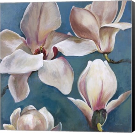 Framed New Magnolias II Print