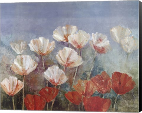 Framed Blushing Poppies Print