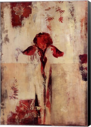 Framed Rojo Floral II Print