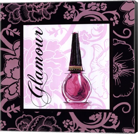 Framed Fashion Pink Glamour Print