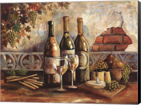 Framed Bountiful Wine I Print