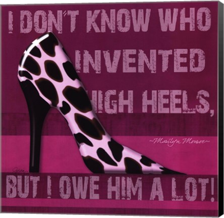 Framed Cheetah Shoe Print
