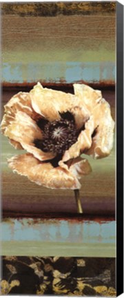 Framed Elemental Poppy I - mini Print