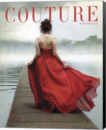 Framed Couture September 1960 Print