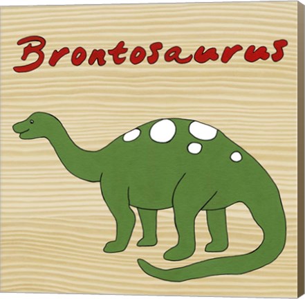 Framed Brontosaurus Print