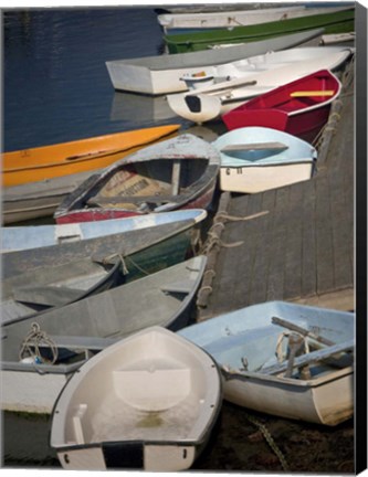 Framed Row Boats III Print