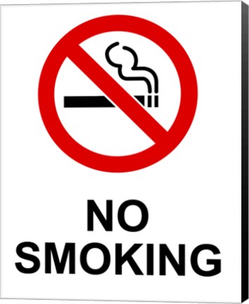 Framed No Smoking - Small Print