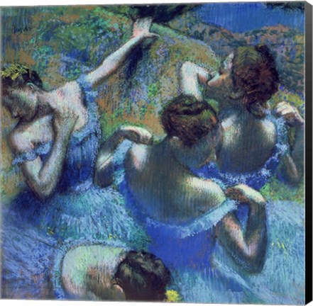 Framed Blue Dancers, c.1899 Print