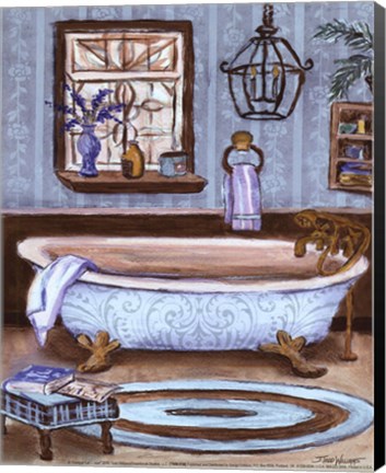 Framed Tranquil Tub I - mini Print